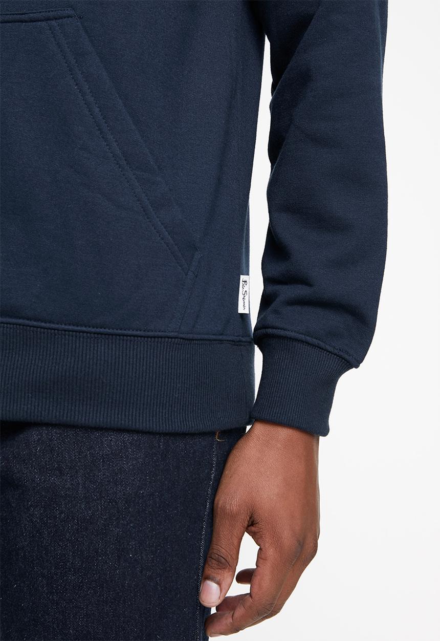 Ben Sherman - Target emb pullover hoodie - navy