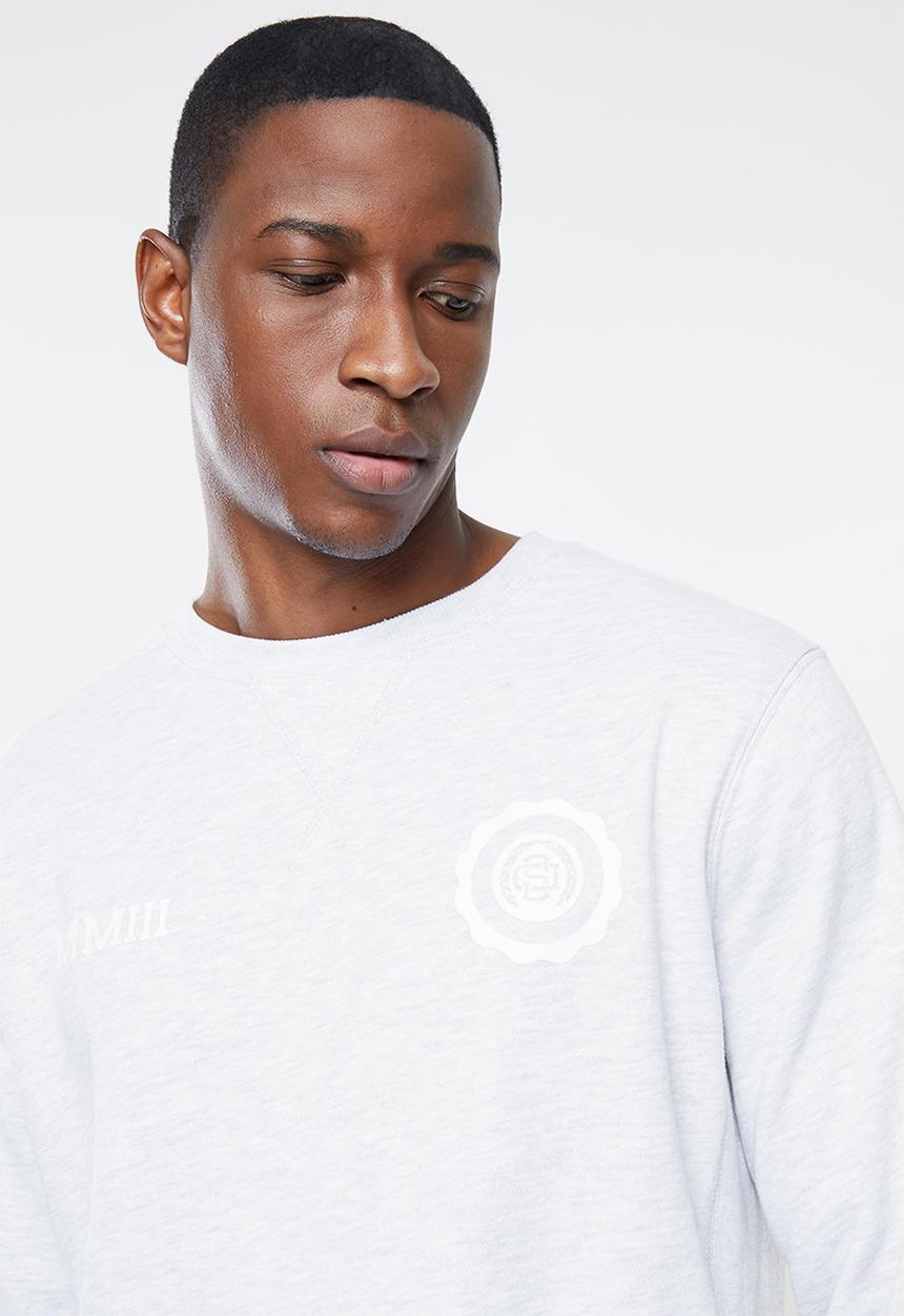 Superdry. - Varsity arch crew - ice marl