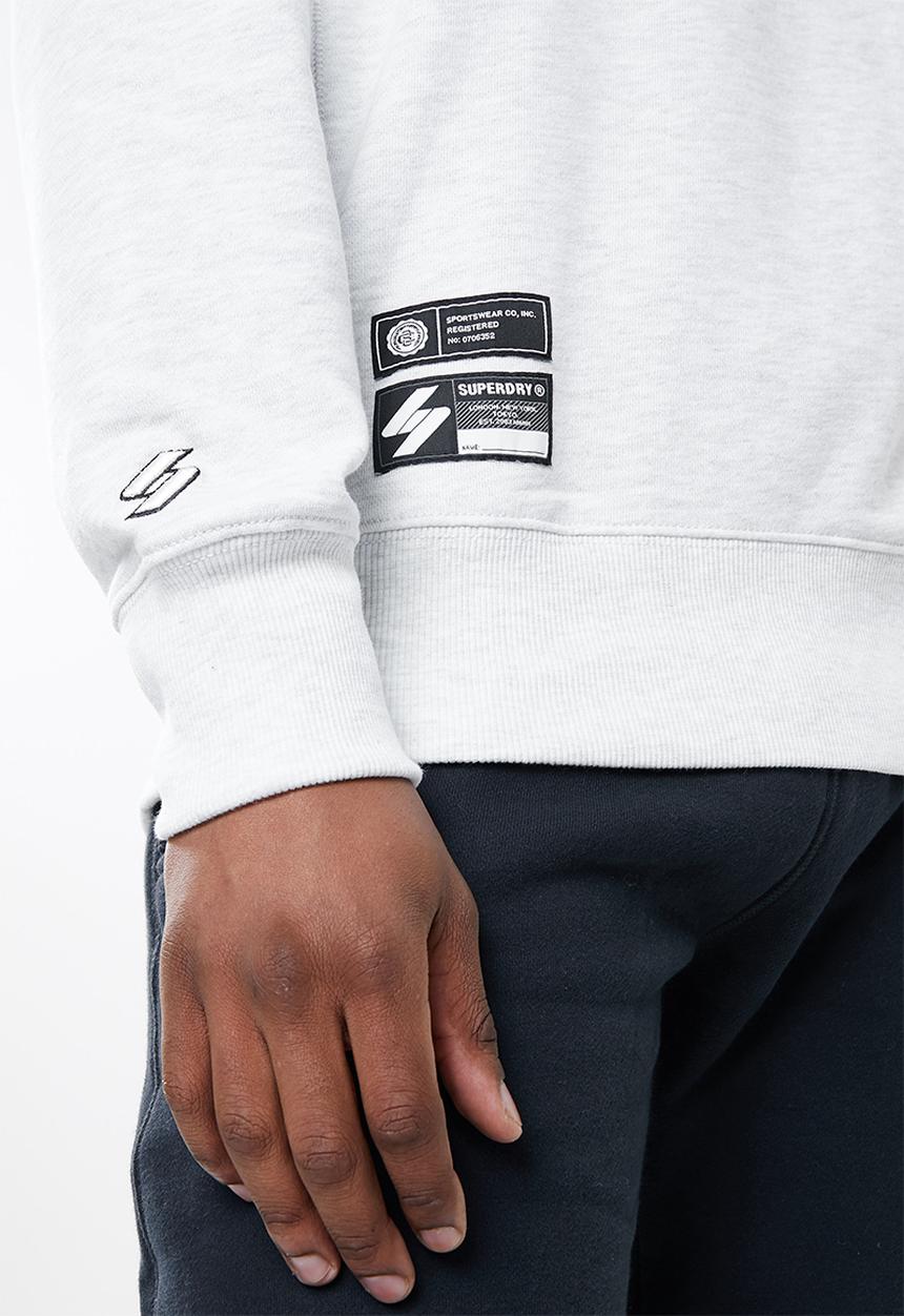 Superdry. - Varsity arch crew - ice marl