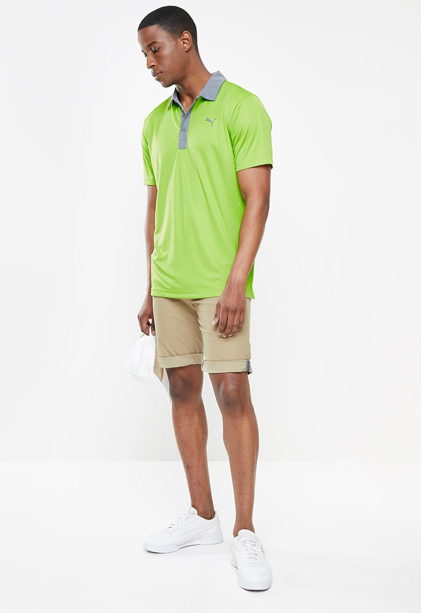 PUMA - Gamer Golf Polo Shirt  - Greenery & quiet shade