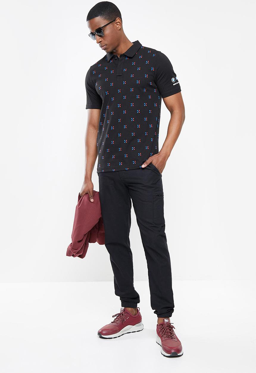 PUMA - BMW  Motorsport AOP Polo Shirt  - black