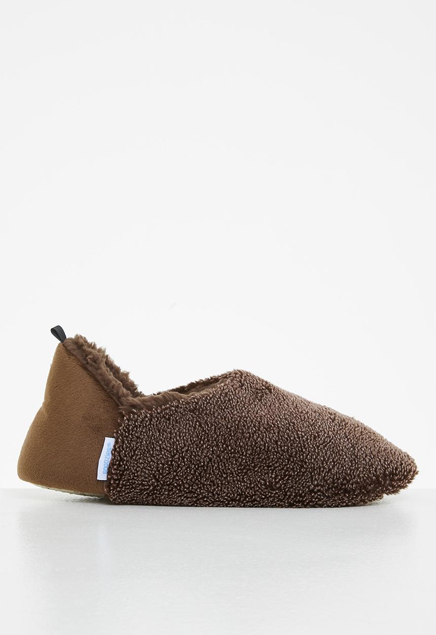 snoozies!® - Mens two tone cut back - brown