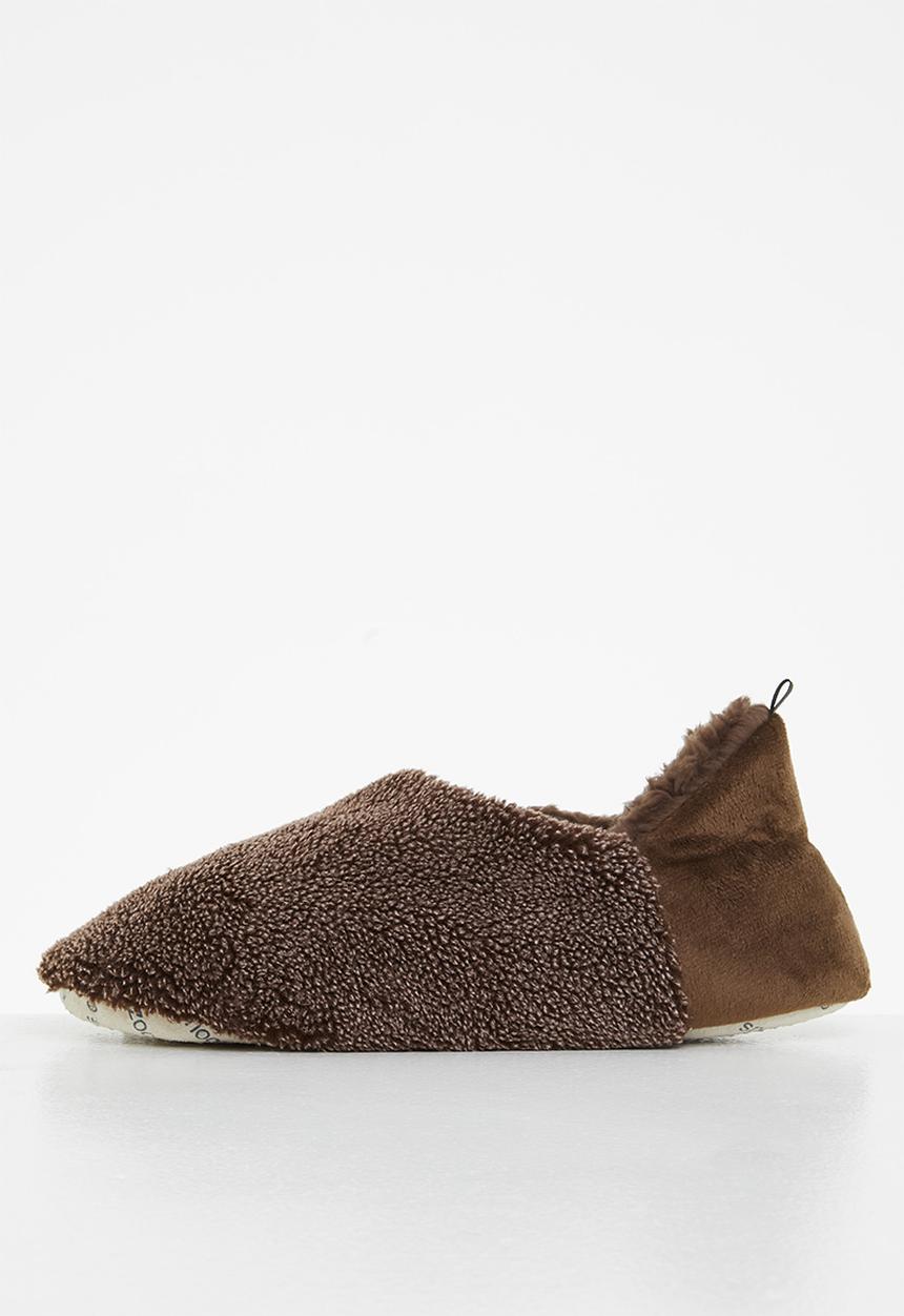 snoozies!® - Mens two tone cut back - brown