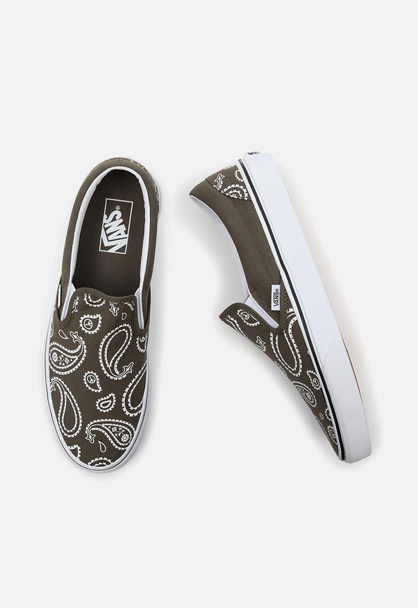 Vans - Ua classic slip-on - (peace paisley) grape leaf/true white