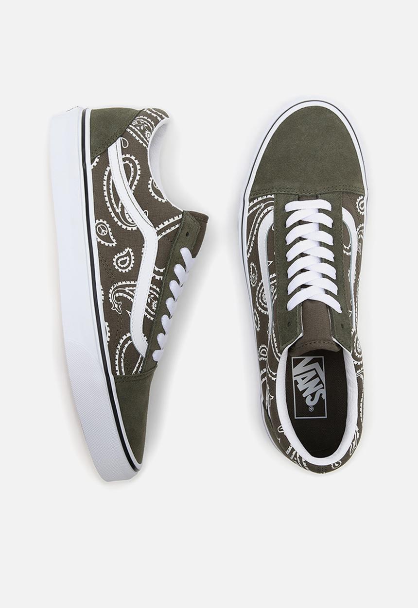 Vans - Ua old skool - (peace paisley) grape leaf/true white