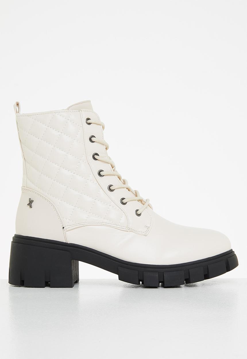 Rock & Co - Stones 2 lace up ankle boot - ecru