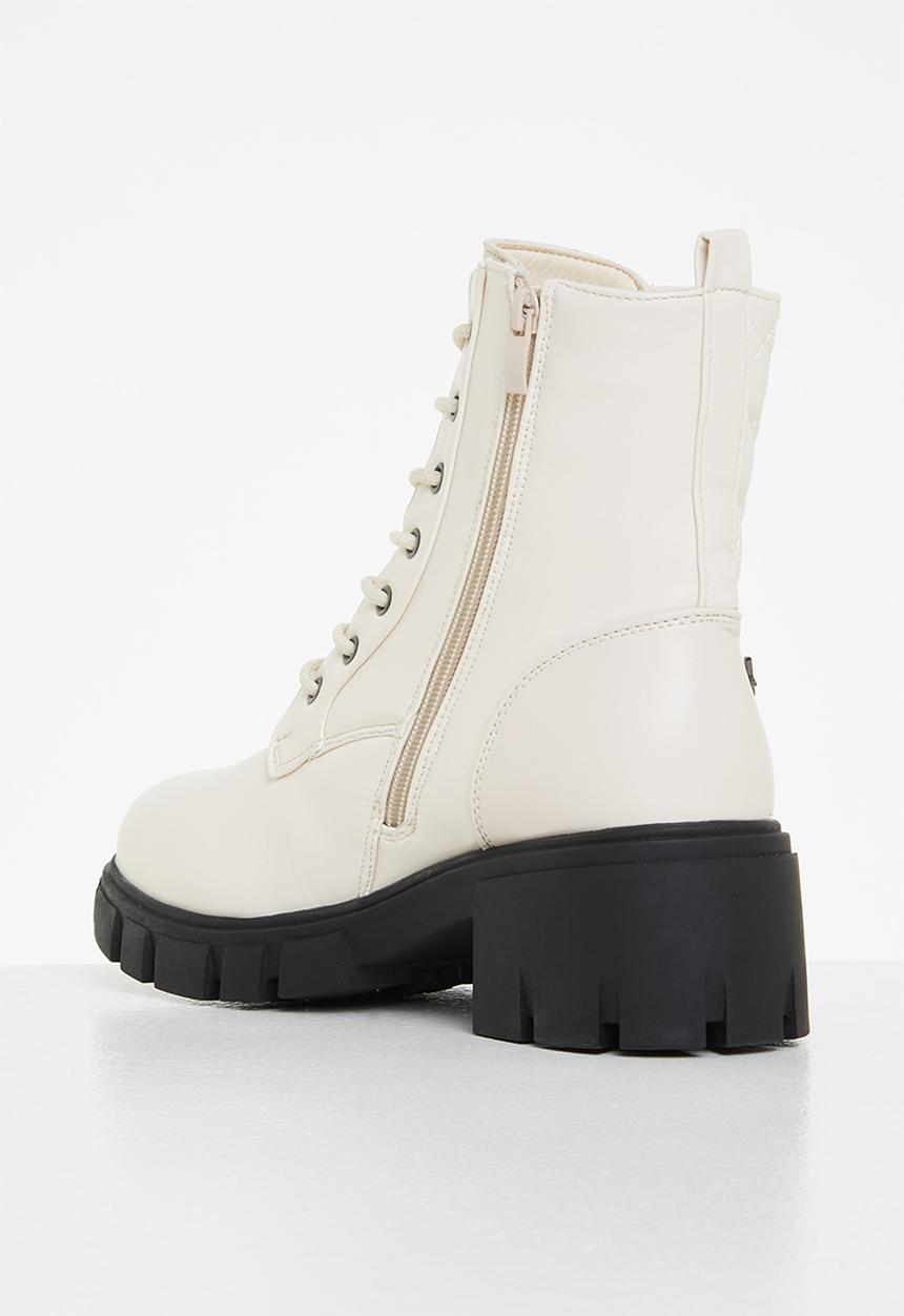 Rock & Co - Stones 2 lace up ankle boot - ecru
