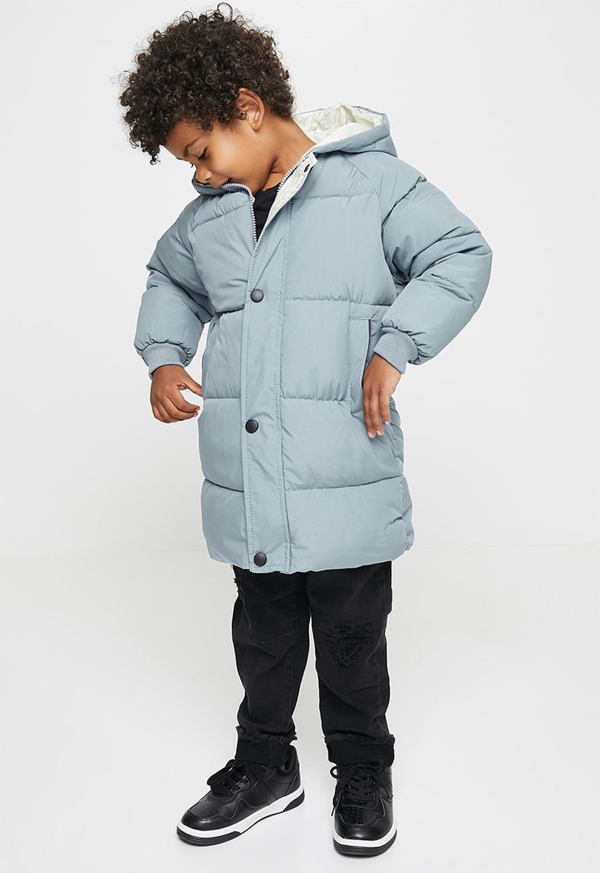 Pop Candy - Boys hooded puffer - blue