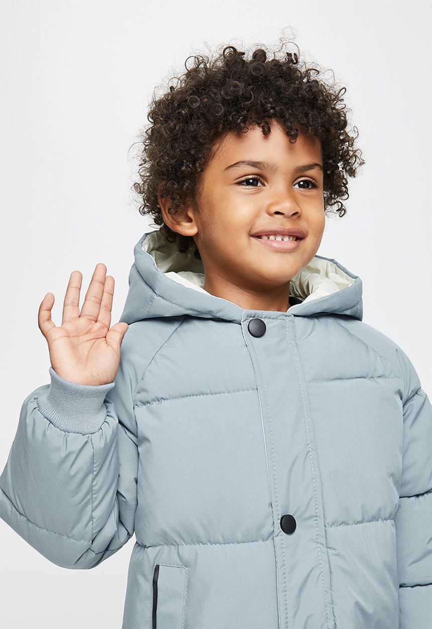 Pop Candy - Boys hooded puffer - blue