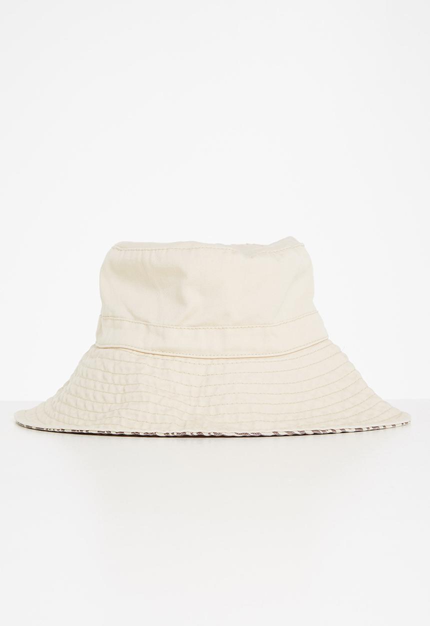 Rubi - Sasha wide brim sun hat - ecru & zinnea zebra print