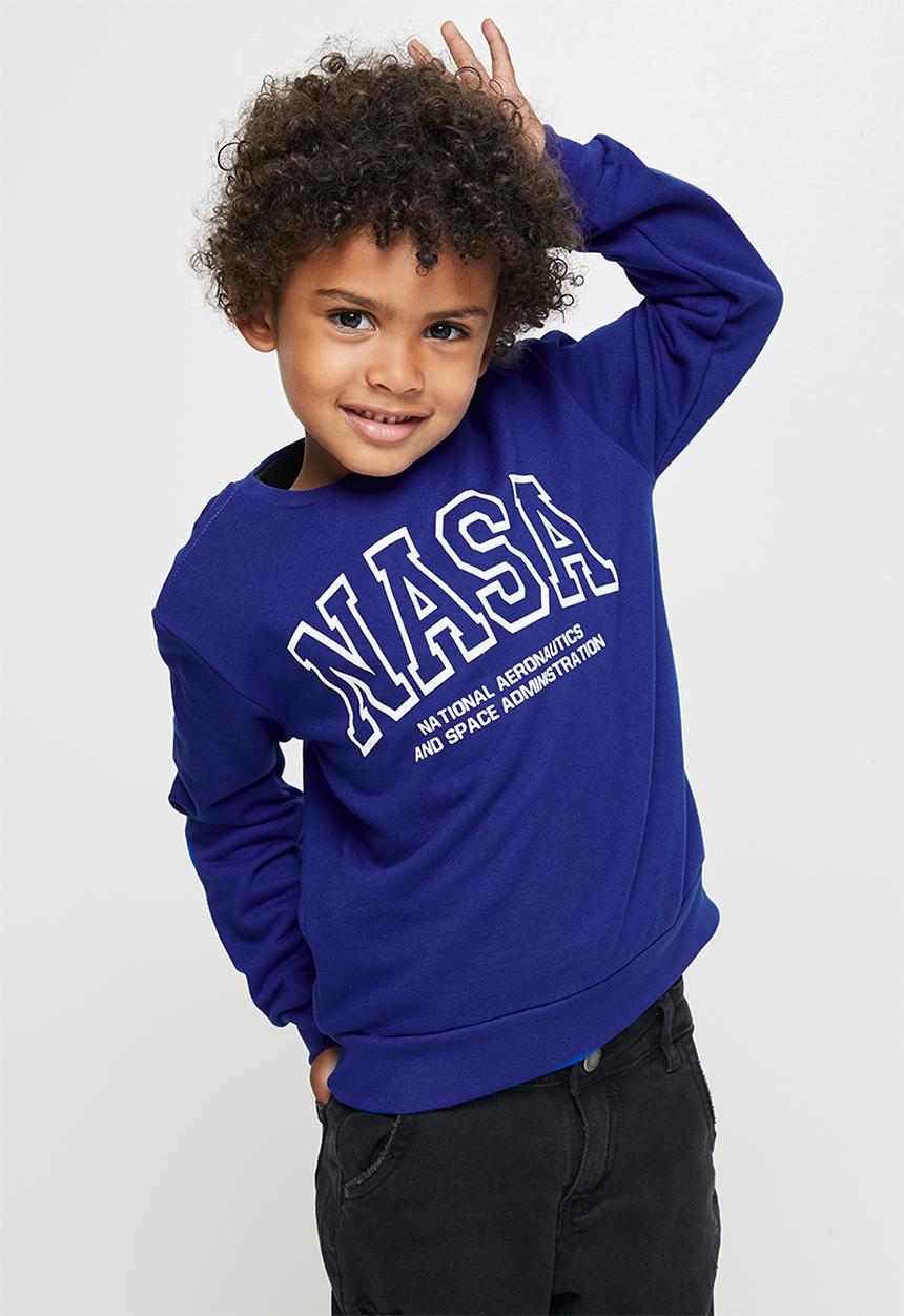 Superbalist Kids - NASA crew sheatshirt - royal blue