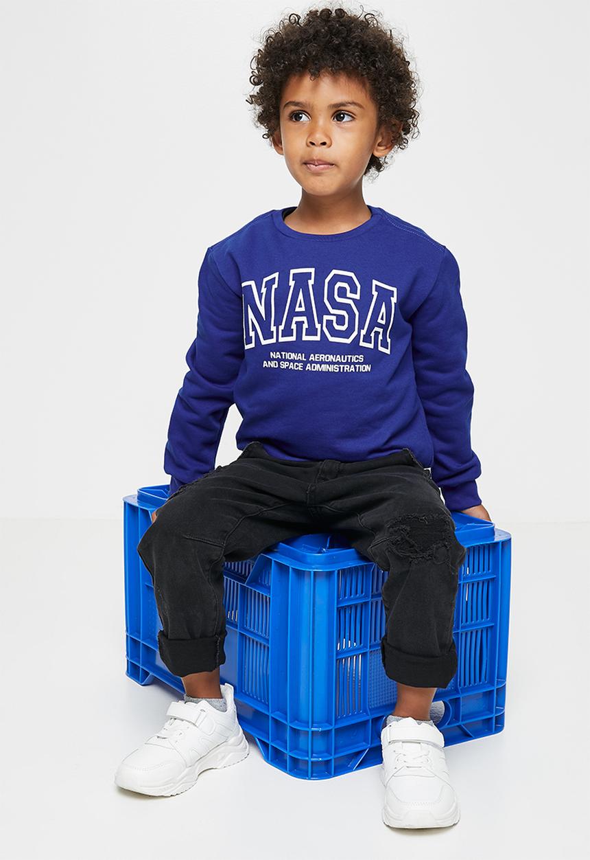 Superbalist Kids - NASA crew sheatshirt - royal blue