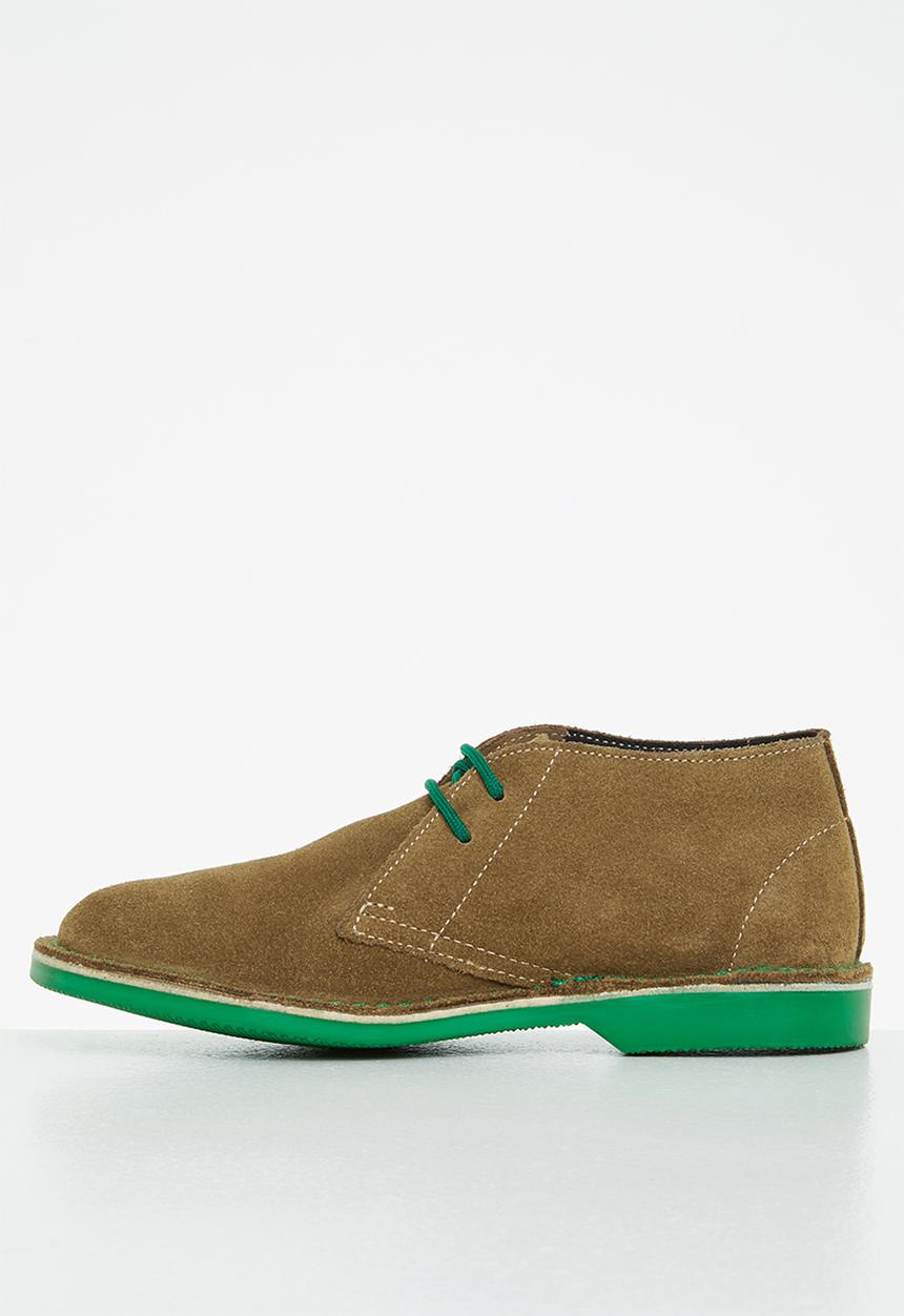 Veldskoen - Heritage springbok - brown & green