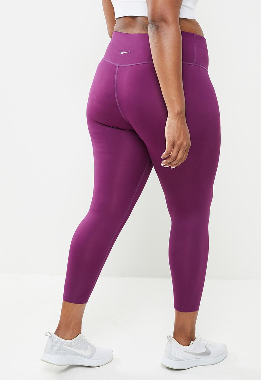 Nike - Plus nike df swsh run tight 7/8 - sangria & white