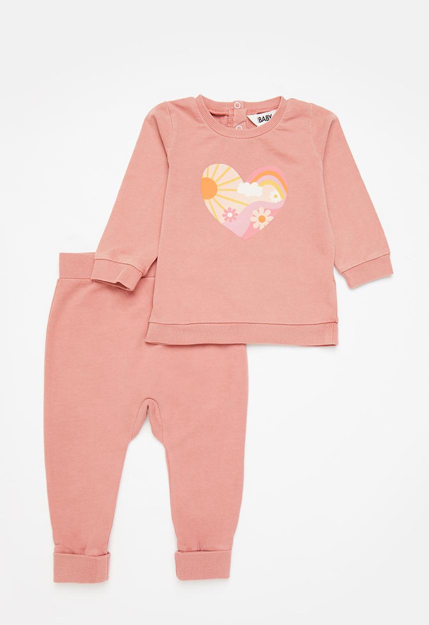 Cotton On - Bundle spencer sweater and bailey trackpant - earth clay
