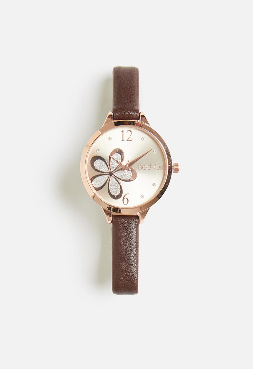 Badgirl - Badgirl fleur watch - gold