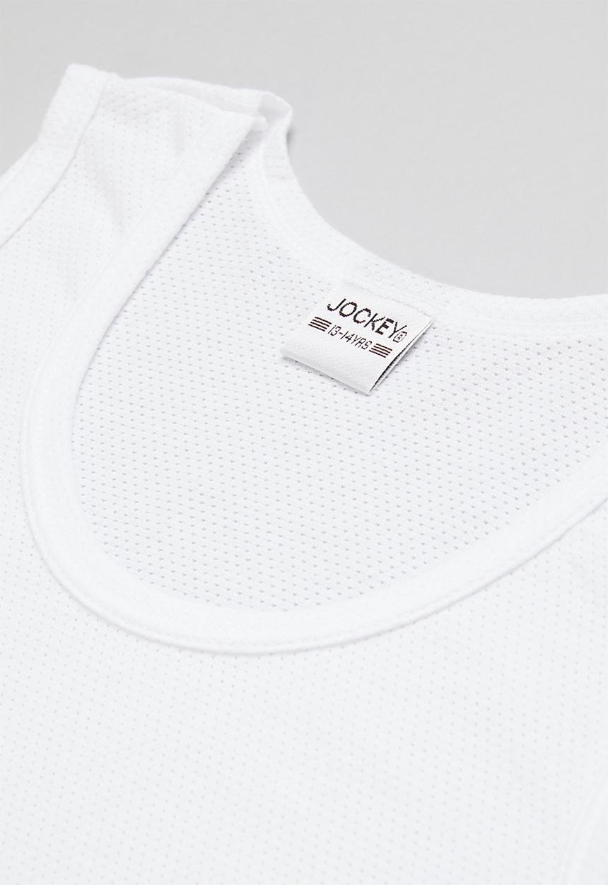 Jockey - 2-pack boys eyelet vest - white