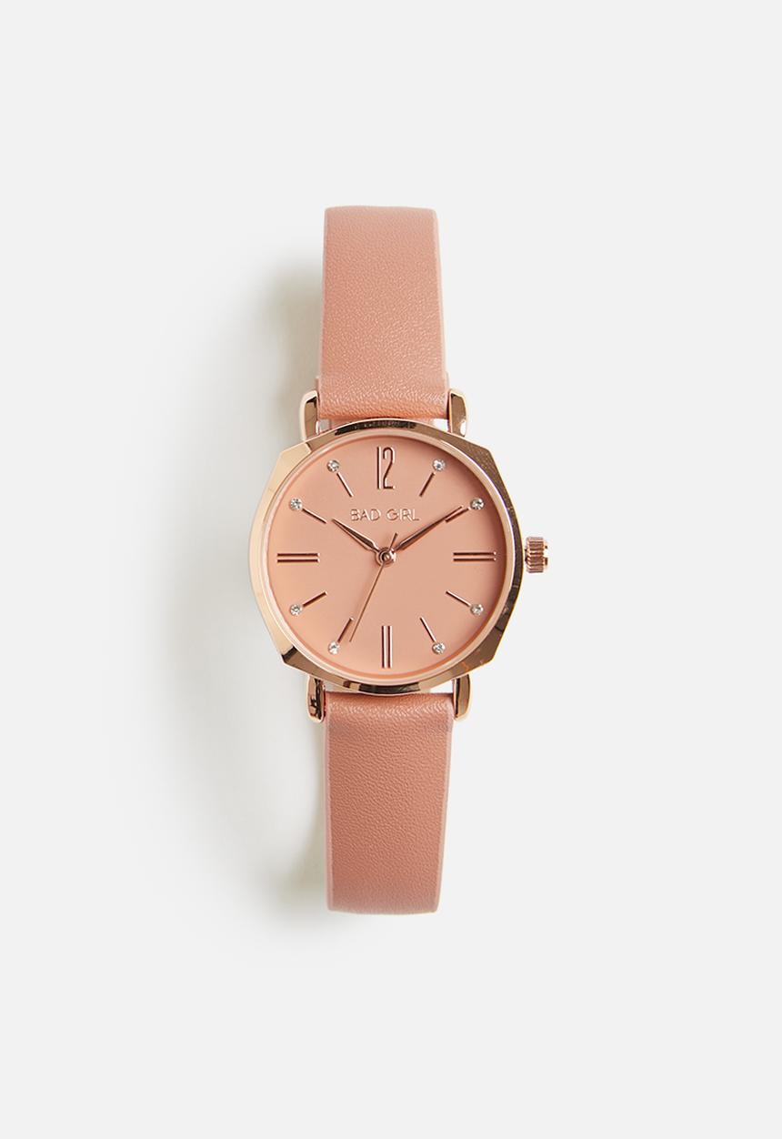 Badgirl - Badgirl blush crush watch - pink