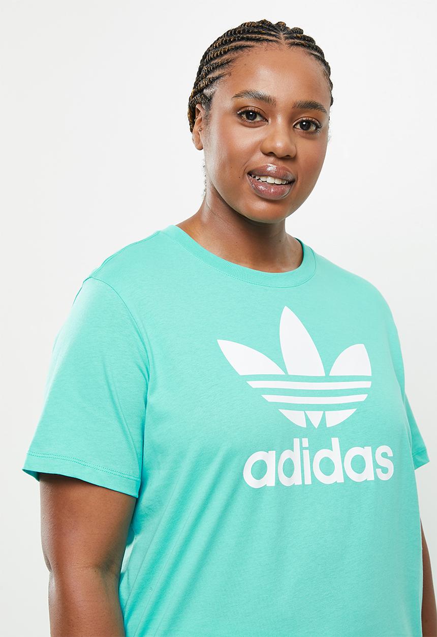 adidas Originals - Plus trefoil tee - semi mint rush