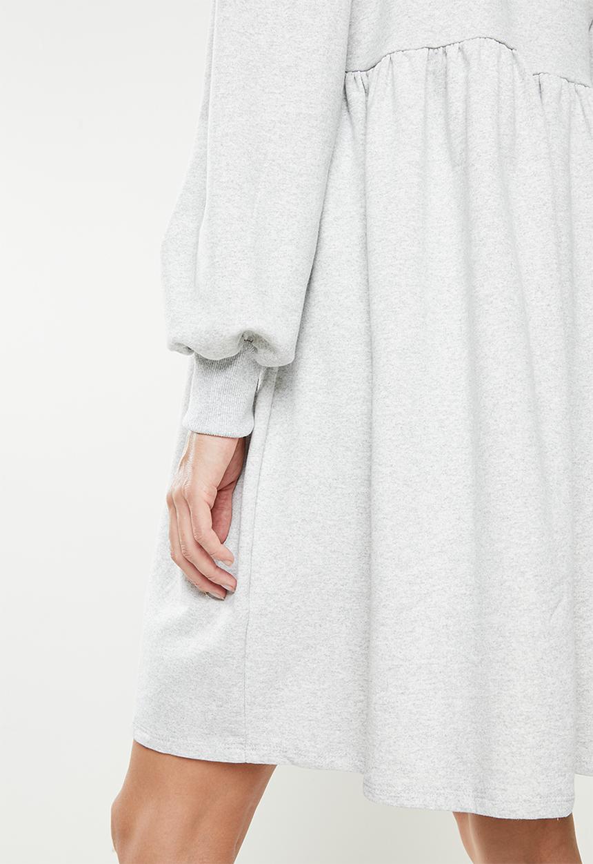 Superbalist - Maternity babydoll fleece dress - grey melange