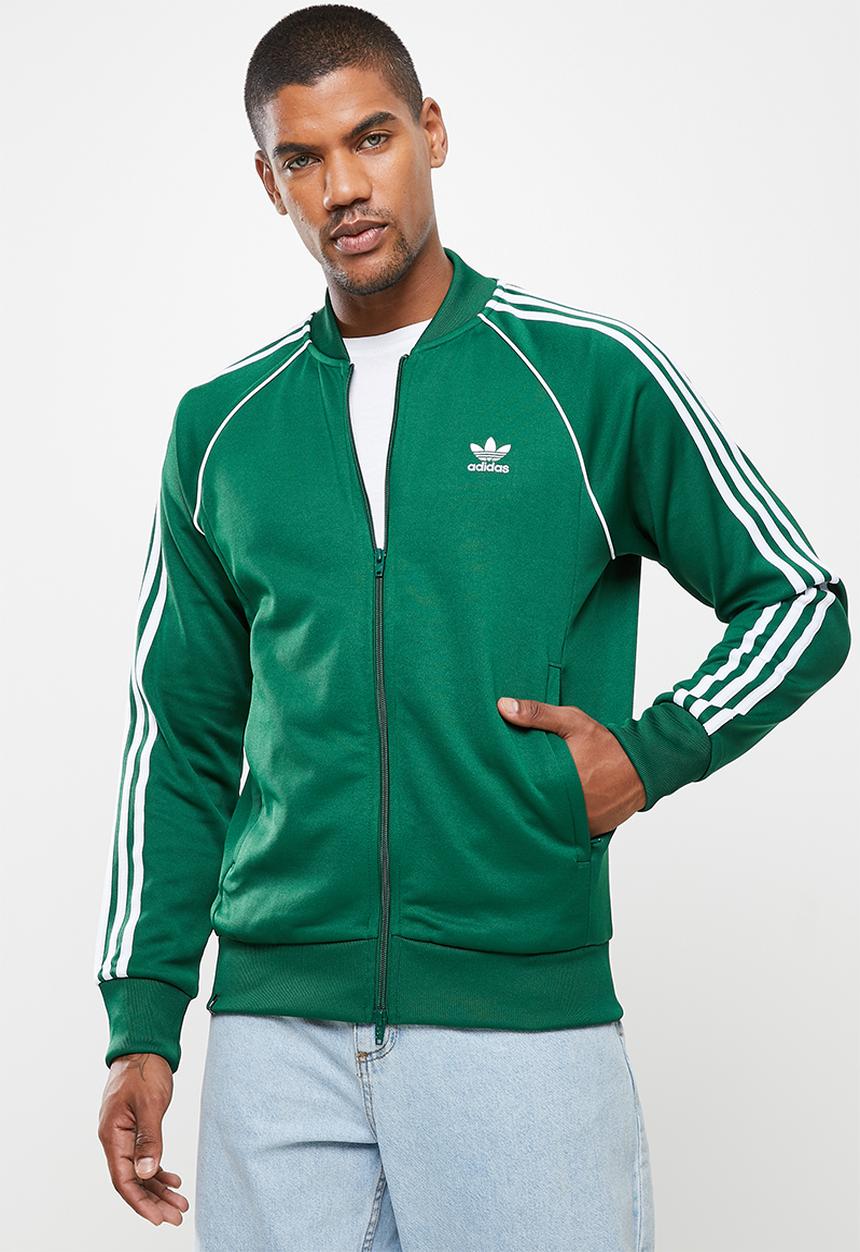 adidas Originals - Adicolor Classics Primeblue SST Track Top - collegiate green & white