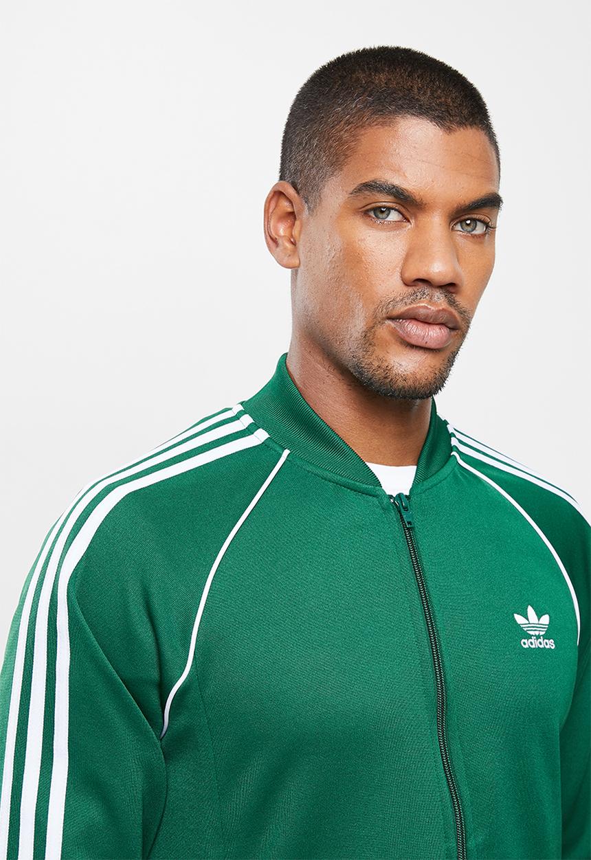 adidas Originals - Adicolor Classics Primeblue SST Track Top - collegiate green & white