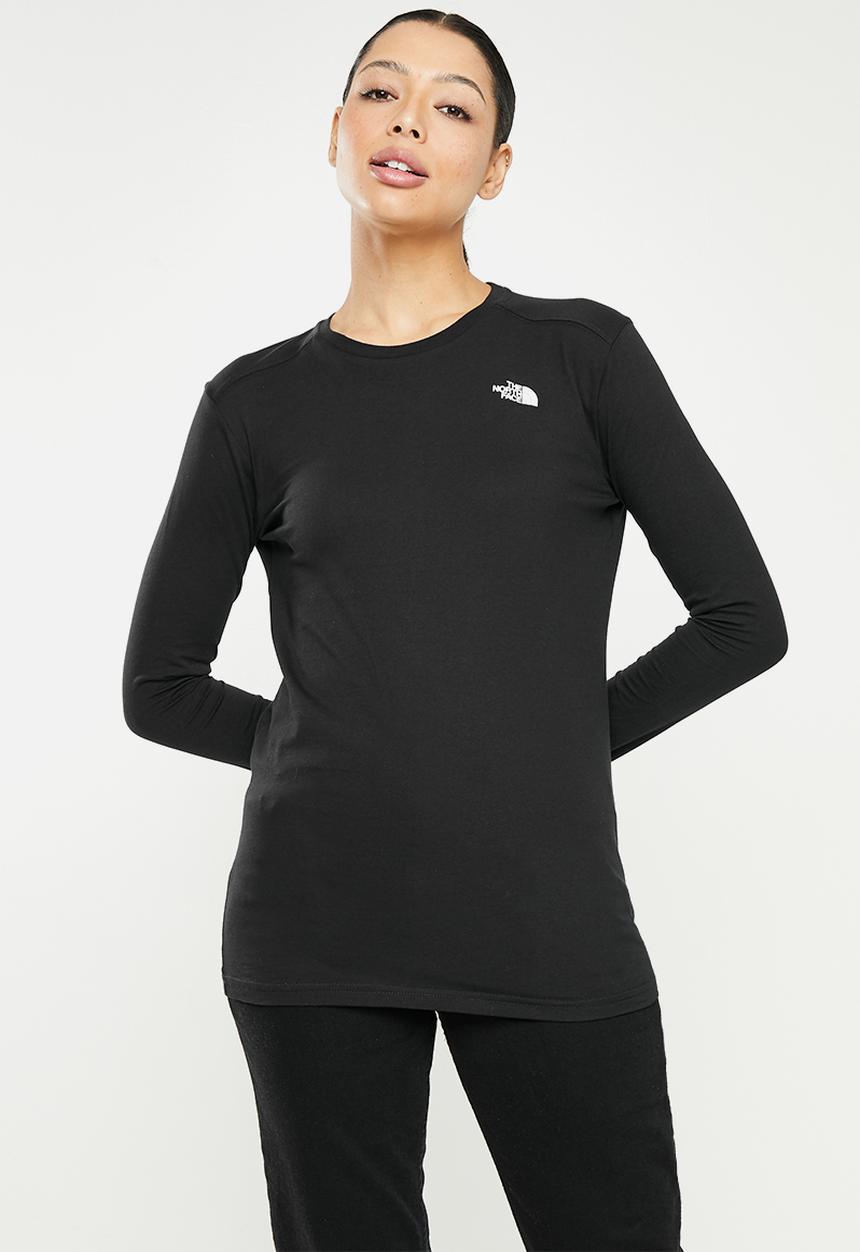 The North Face - W long sleeve  simple dome tee - black