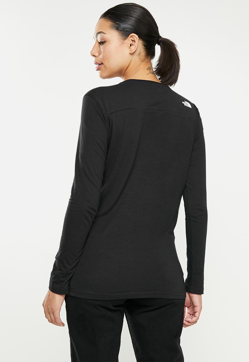 The North Face - W long sleeve  simple dome tee - black