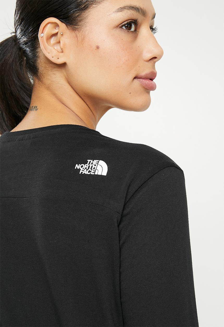 The North Face - W long sleeve  simple dome tee - black
