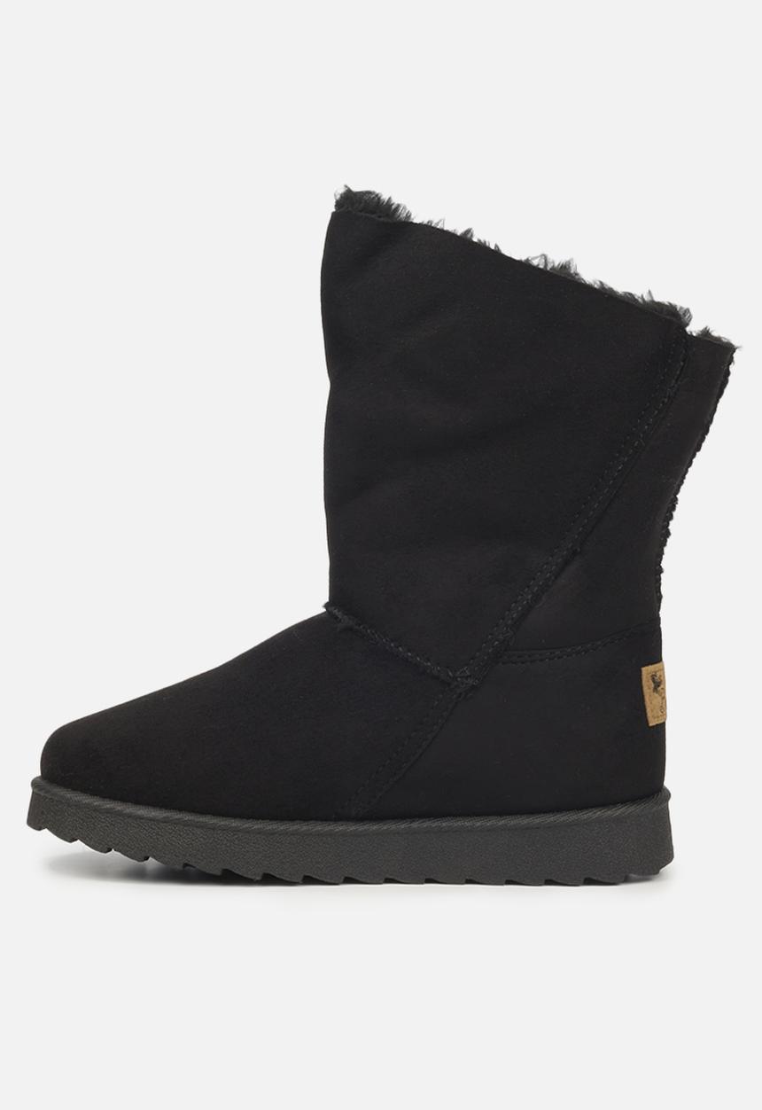 Butterfly Feet - Cozy 5 slipper boot - black