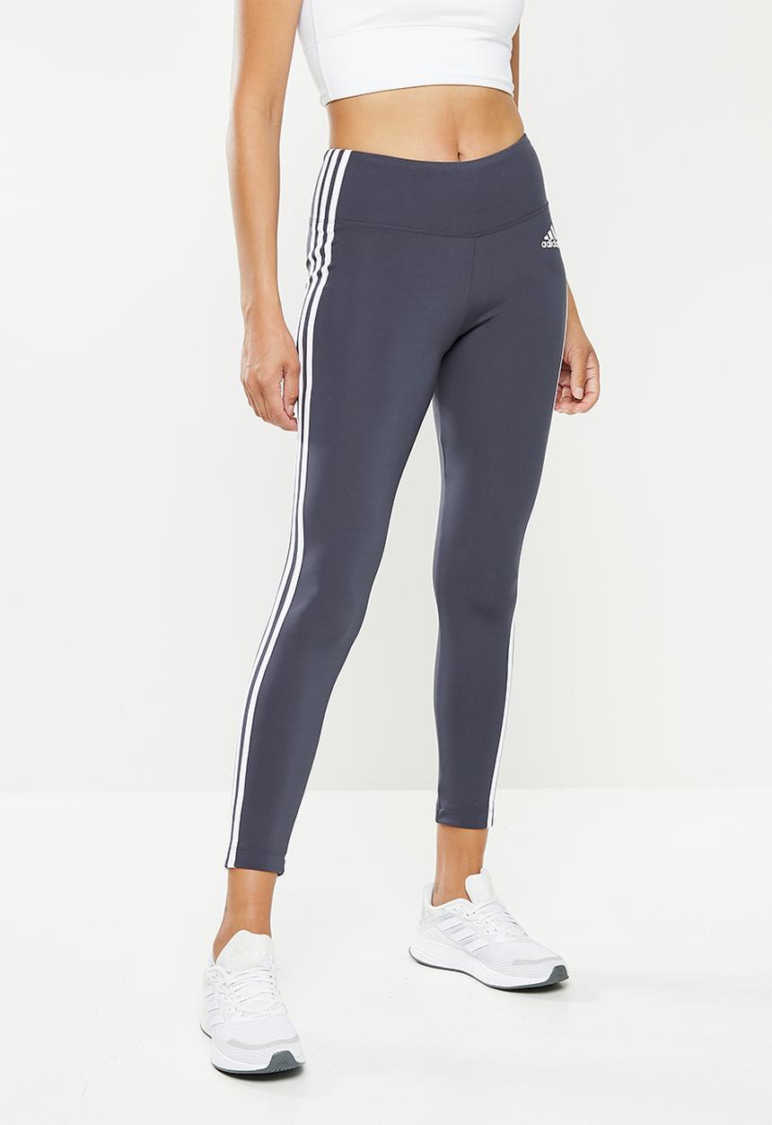 adidas Performance - W 3 stripes tights fl - shadow navy & white