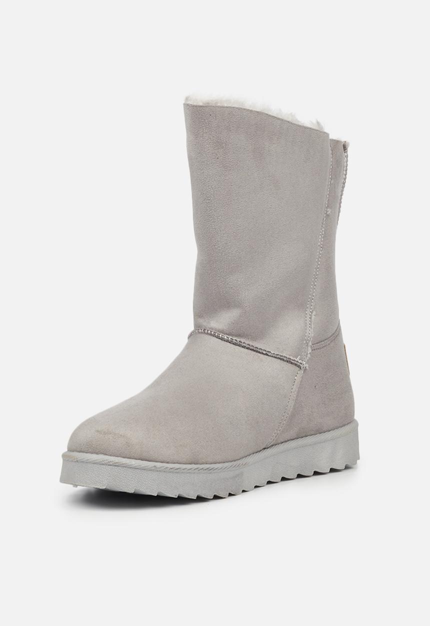 Butterfly Feet - Cozy 5 slipper boot - grey