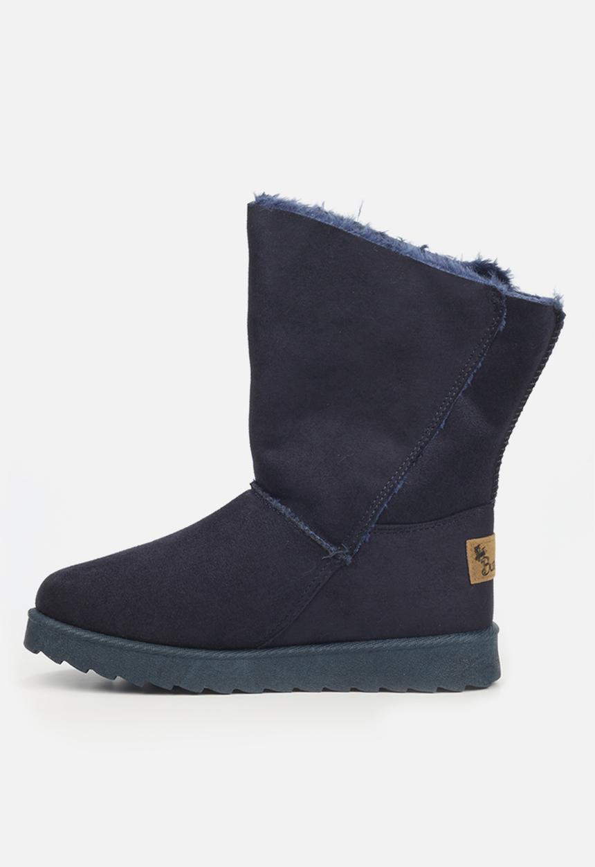 Butterfly Feet - Cozy 5 slipper boot - navy