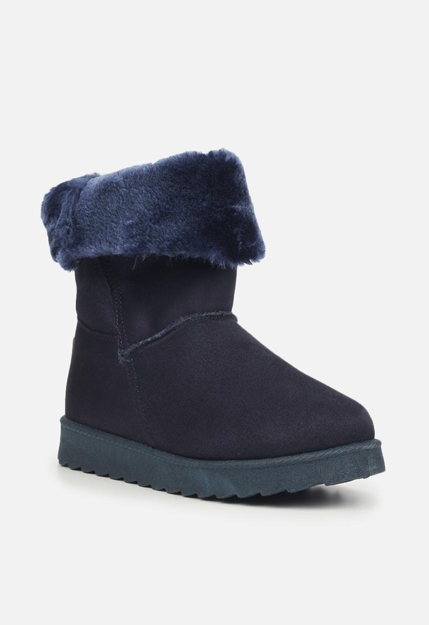 Butterfly Feet - Cozy 5 slipper boot - navy