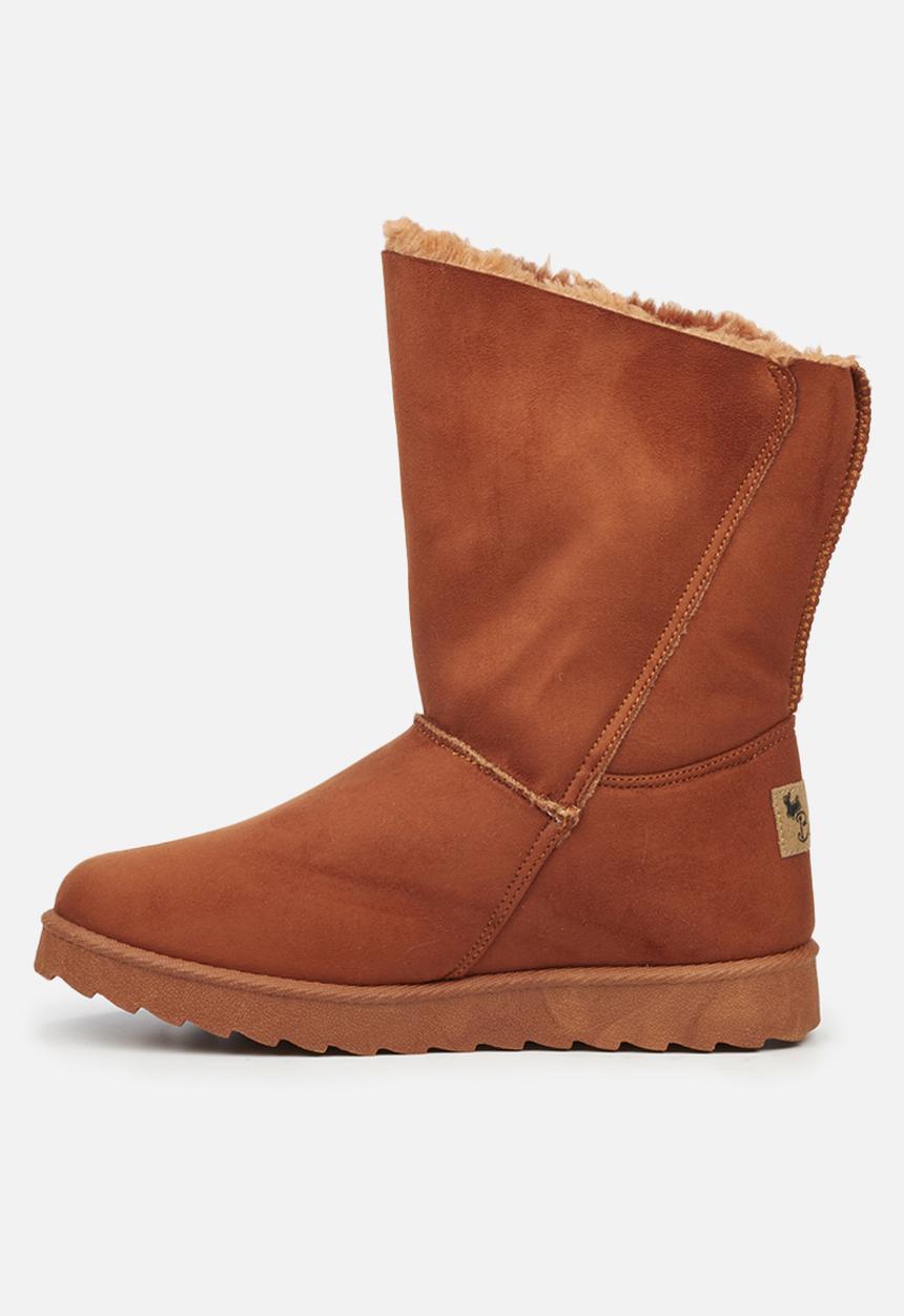 Butterfly Feet - Cozy 5 slipper boot - tan