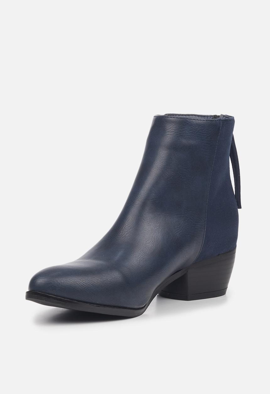 Butterfly Feet - Saddle 1 ankle boot - navy