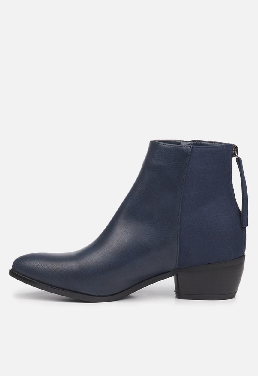 Butterfly Feet - Saddle 1 ankle boot - navy