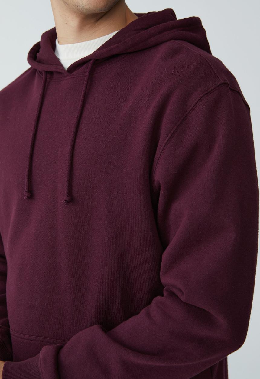 Cotton On - Essential fleece pullover-burgundy