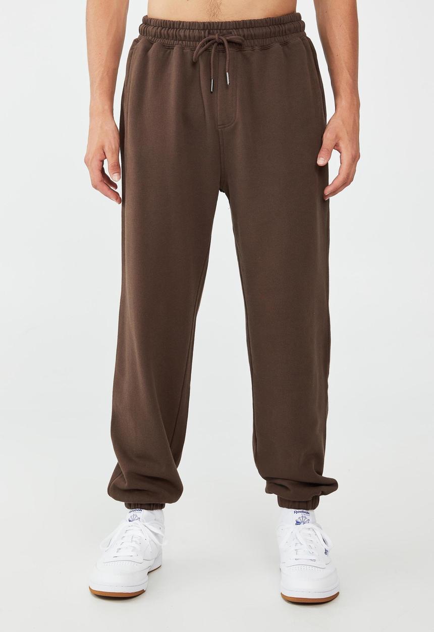 Cotton On - Loose fit track - chocolate brown