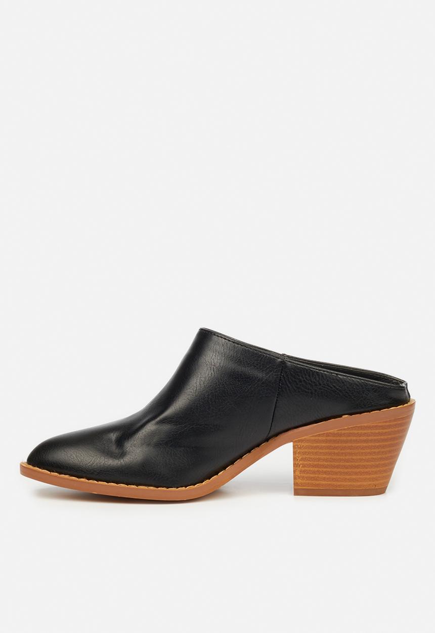 Butterfly Feet - Saddle mule heel - black