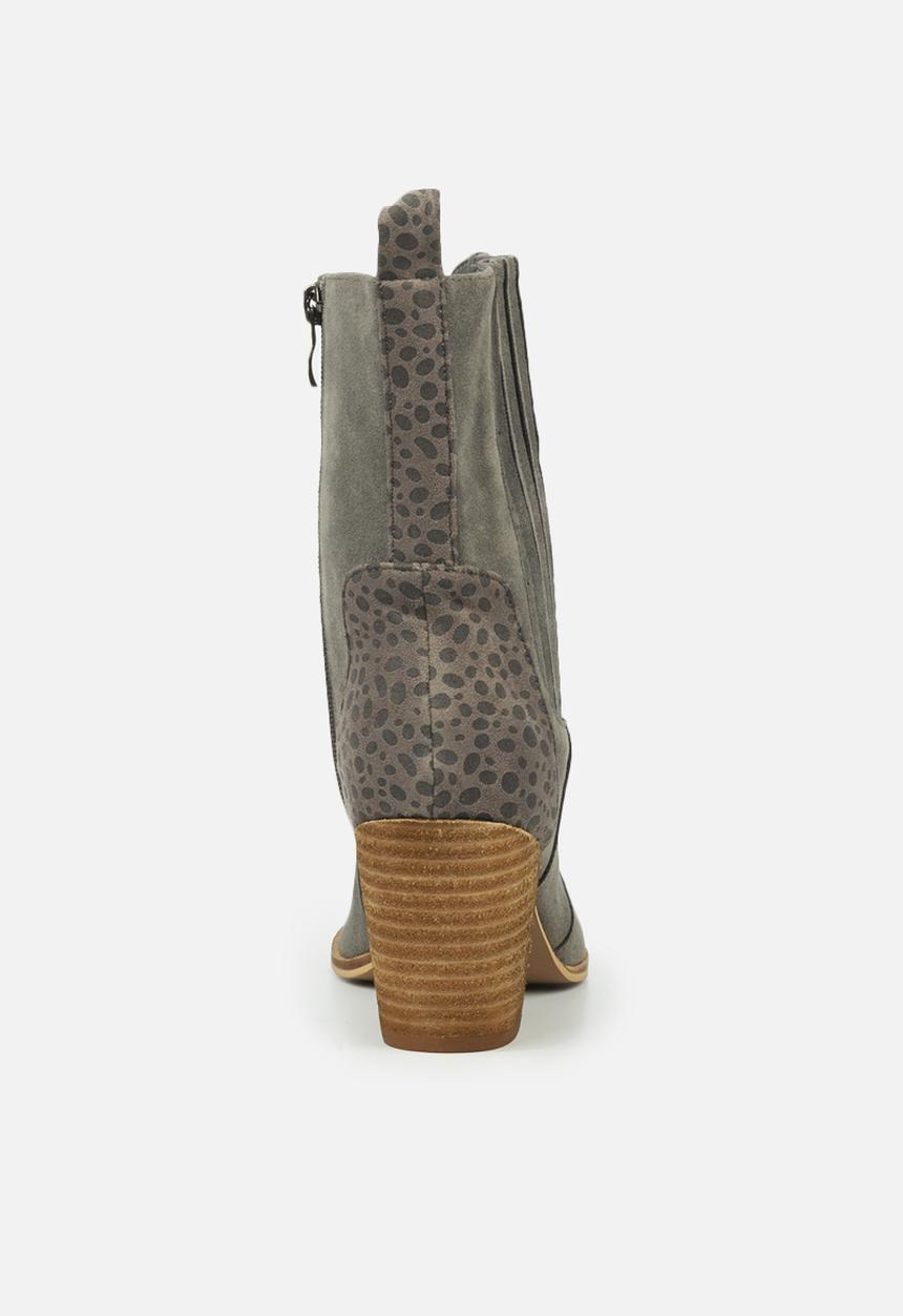 Miss Black - Texas1 western boot - grey