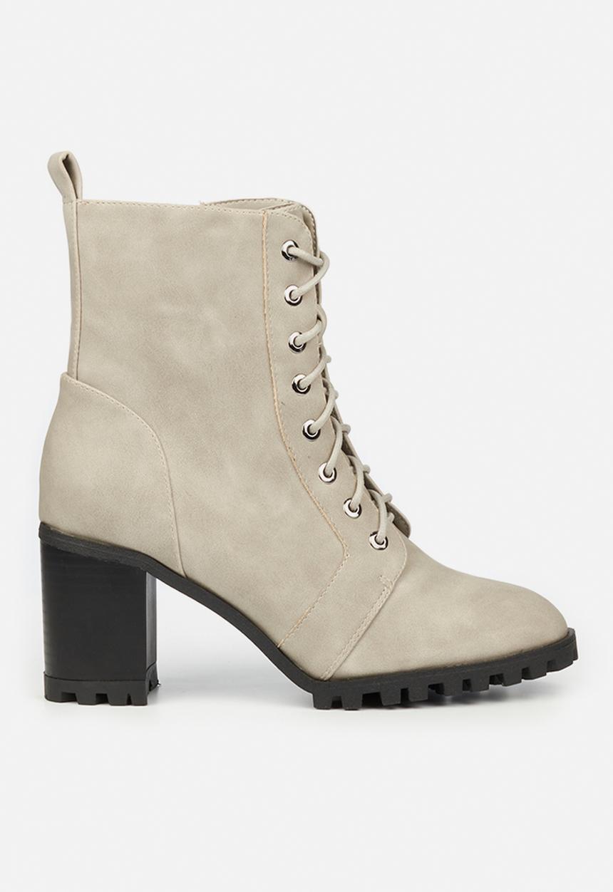 Butterfly Feet - Tallie lace up ankle boot - grey