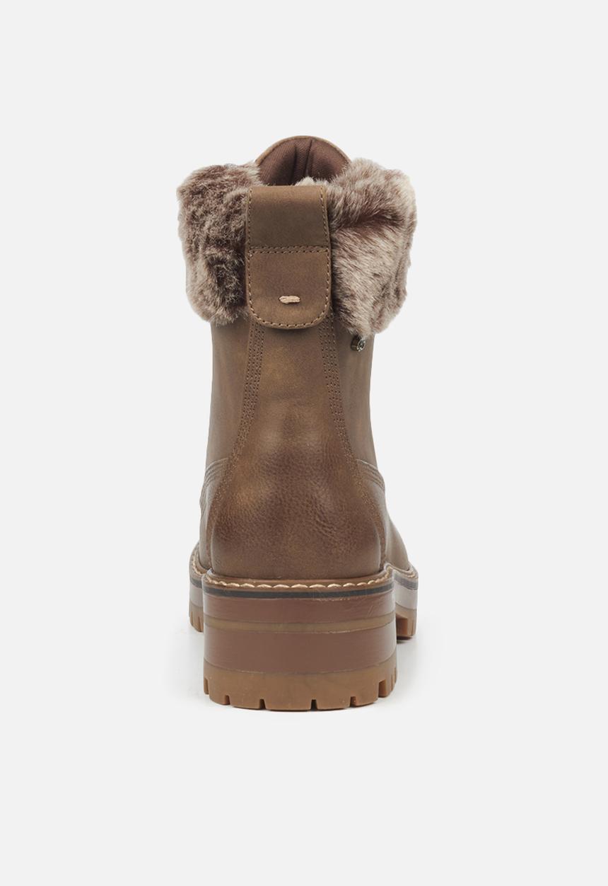 Miss Black - Fox6 lace-up ankle boot - brown