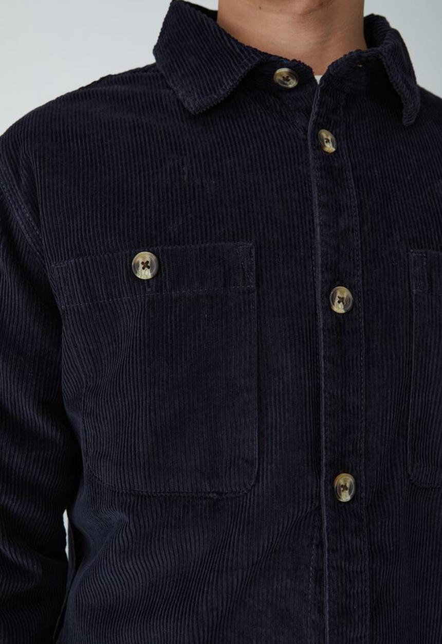 Cotton On - Heavy overshirt - true navy cord