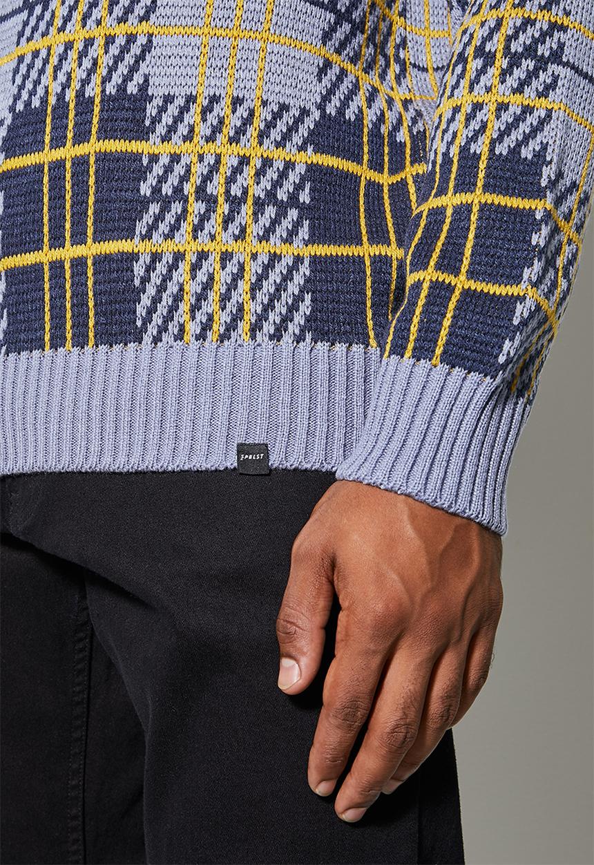 Superbalist - Check pattern crew knit - multi 