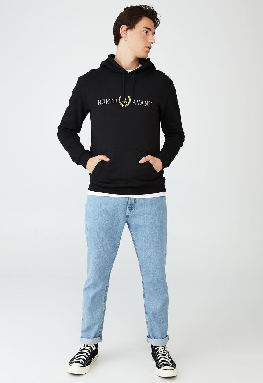 Cotton On - Graphic fleece pullover - black