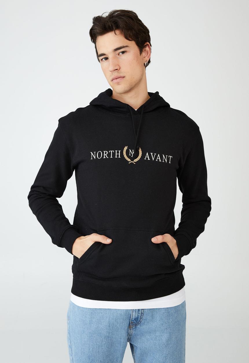 Cotton On - Graphic fleece pullover - black