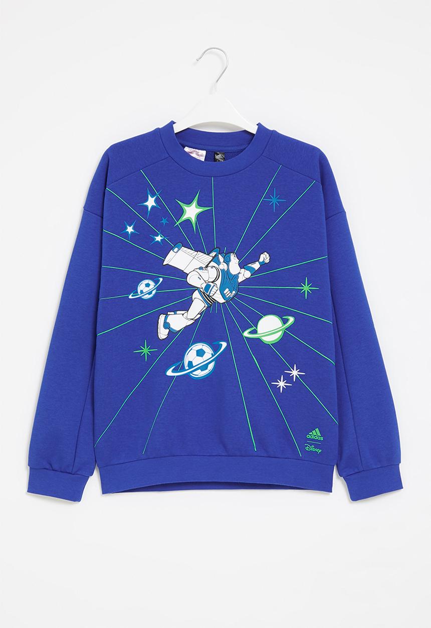 adidas Originals - Lb dy ts crew team - royal blue & semi solar lime