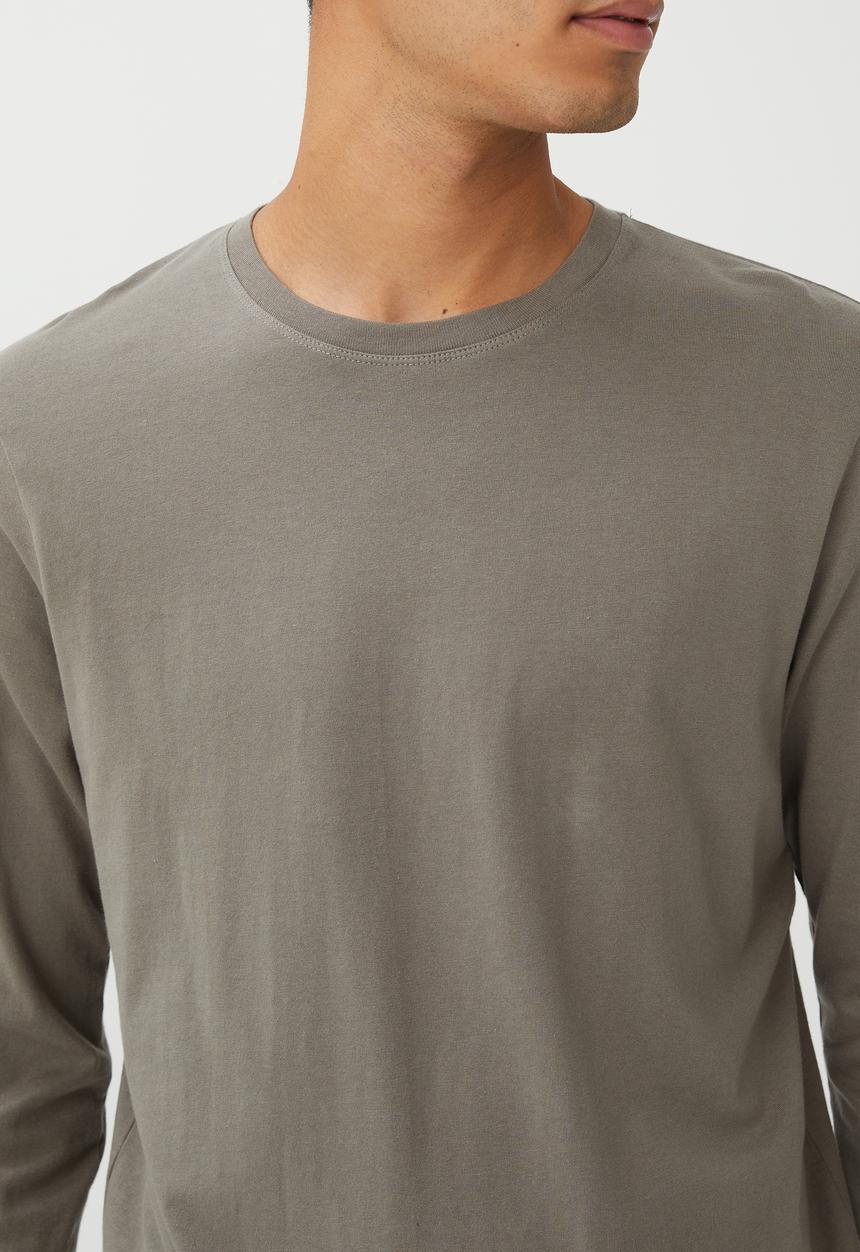 Cotton On - Organic long sleeve T-shirt - slate stone