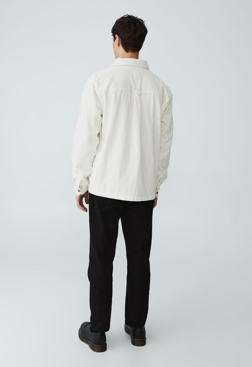 Cotton On - Heavy overshirt - ecru cord